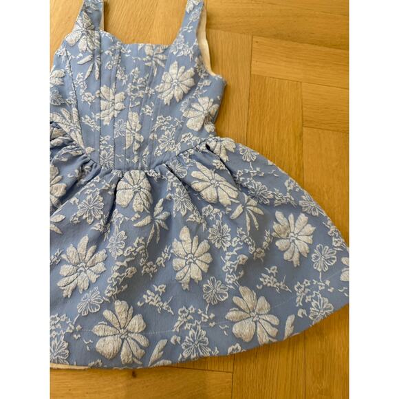 Flowers By Zoe 4T Flower Embossed Corset Dress - Picture 4 of 10